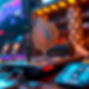 Illustration of blockchain technology supporting NFTs