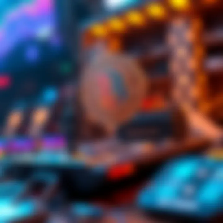 Illustration of blockchain technology supporting NFTs