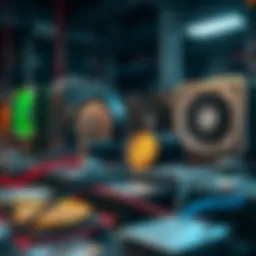 Diverse types of cryptocurrency miners showcased