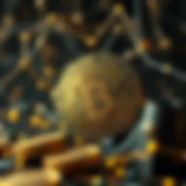 Symbolic depiction of innovative blockchain technology