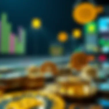 Conceptual image showcasing various cryptocurrency use cases