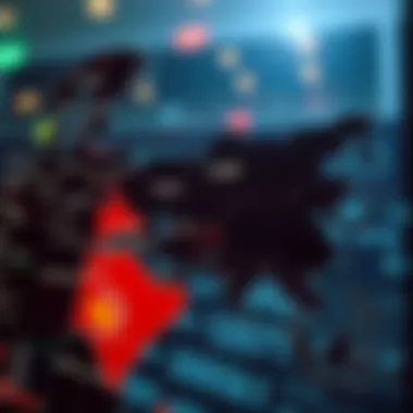 Geopolitical Influences on Ruble Valuation Map highlighting geopolitical factors affecting the ruble's valuation.