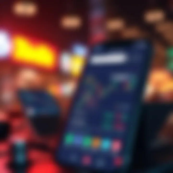 User interface of a popular altcoin trading app