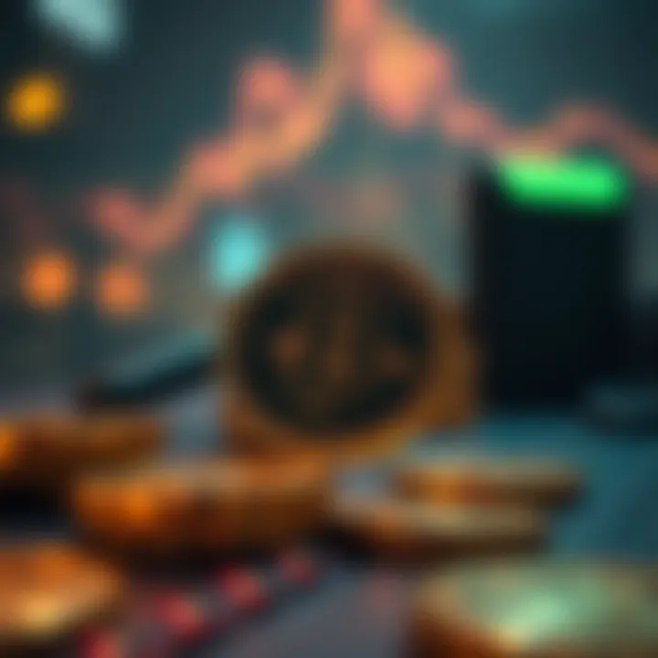 Unique Characteristics of Buzzcoin Conceptual representation of Buzzcoin's unique characteristics in the cryptocurrency market