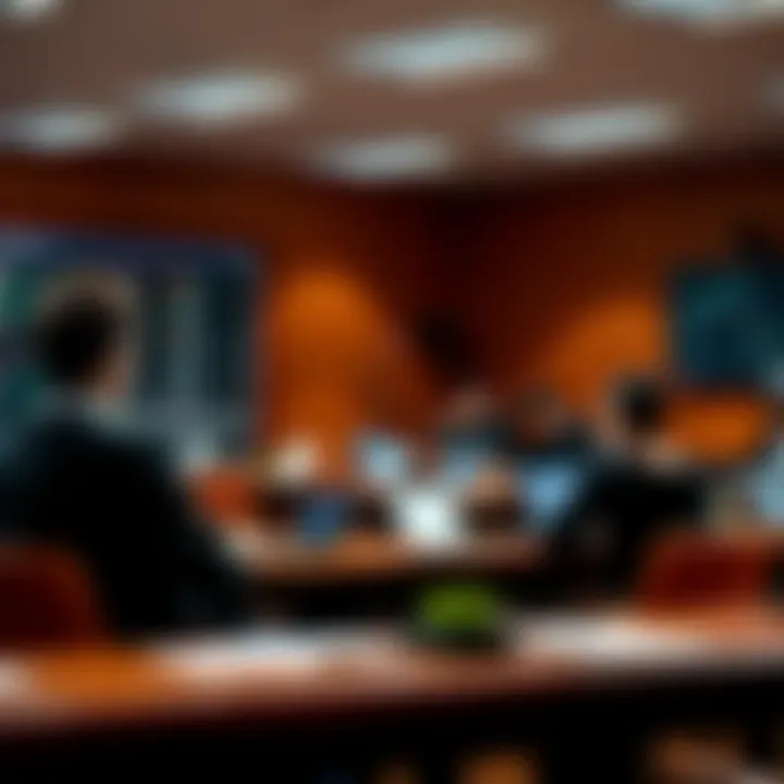 Engaging Classroom Dynamics in Cryptocurrency Education Classroom setting with students engaged in cryptocurrency discussion