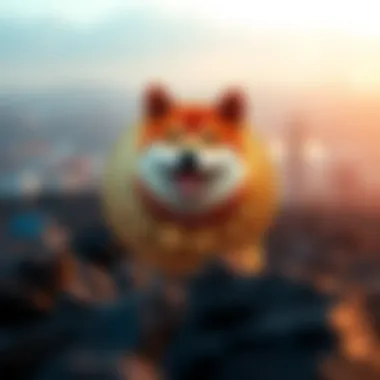Digital representation of Shiba Inu Coin