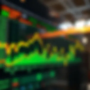 Trading Volume Trends in Cryptocurrency Chart depicting trading volume fluctuations