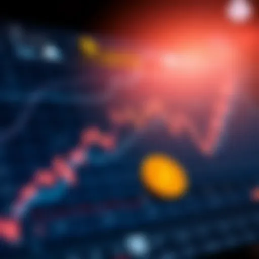 Graph illustrating cryptocurrency market trends