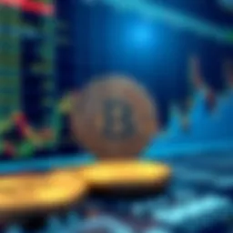 Graphical representation of cryptocurrency market trends