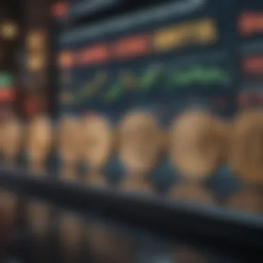 Currency exchange rates displayed on a digital screen