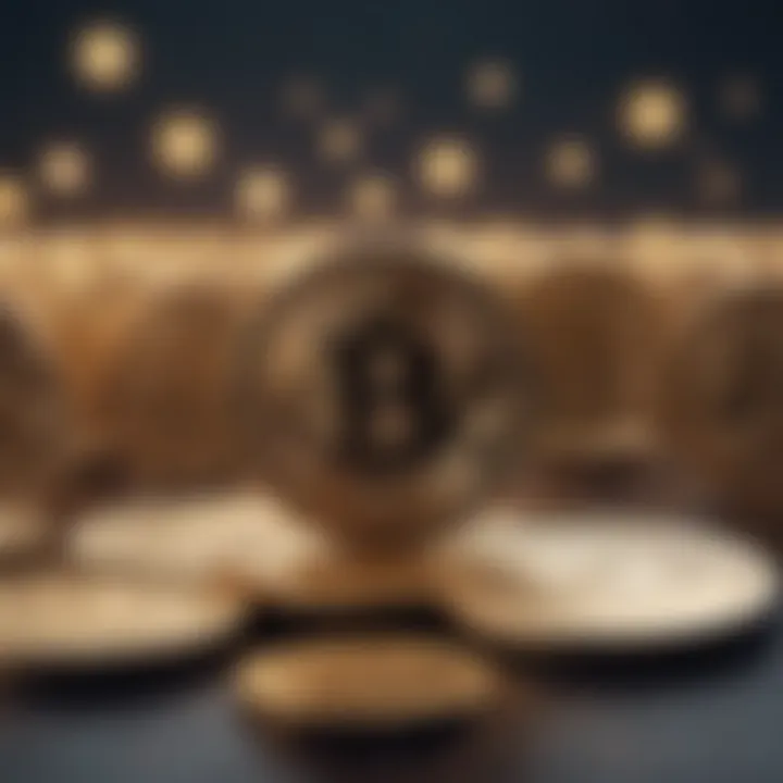 A graphic representation of digital currencies