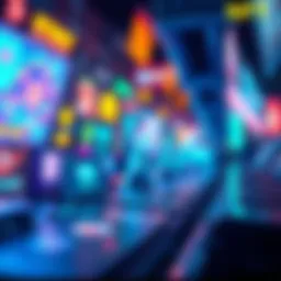 A vibrant digital canvas showcasing NFT art concepts