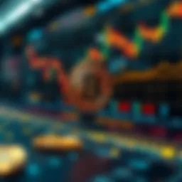 Conceptual representation of cryptocurrency trading dynamics