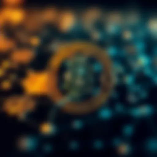 A visual representation of various cryptocurrencies network