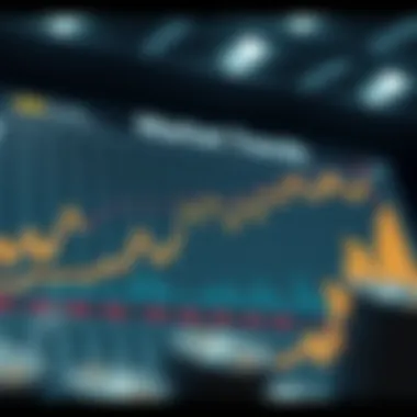 A chart depicting market trends in cryptocurrency