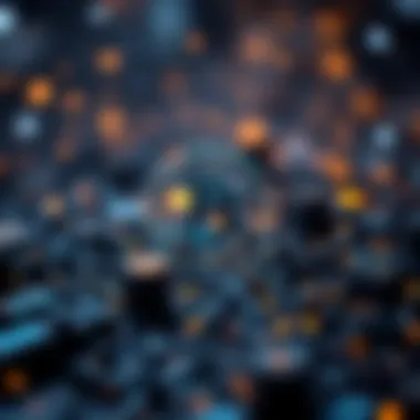 A digital illustration of blockchain technology