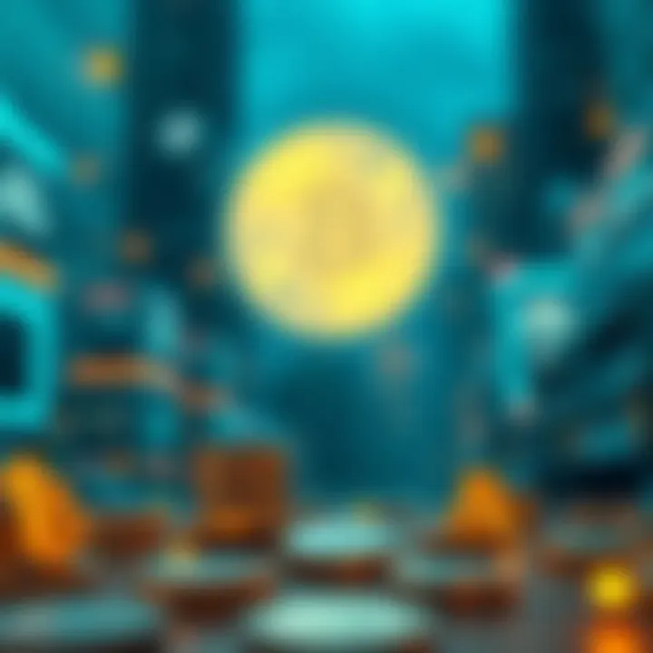 The Rise of Decentralized Finance A conceptual illustration of decentralized finance