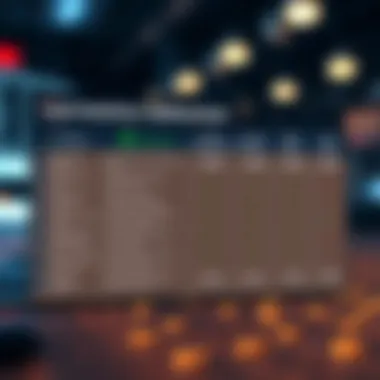 A comparison chart of popular desktop crypto wallets highlighting functionality