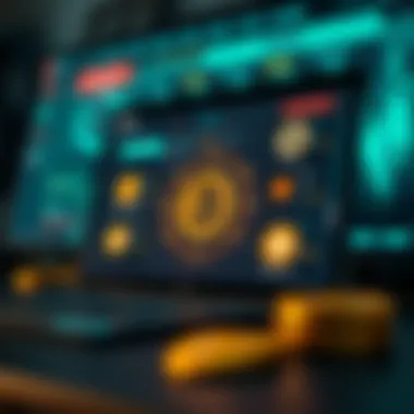 A sophisticated desktop crypto wallet interface showcasing security features