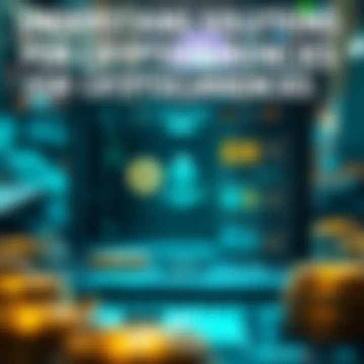 A detailed graphic illustrating storage solutions for cryptocurrency