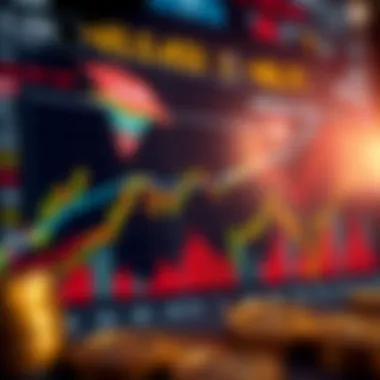 An analytical chart highlighting market trends and price movements of cryptocurrencies