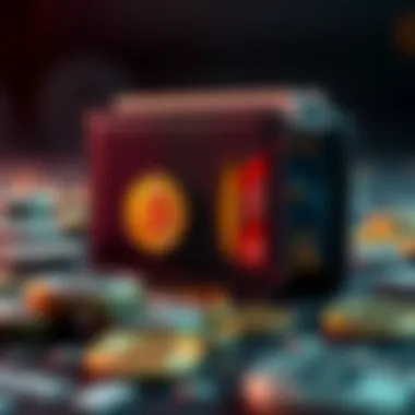 Digital wallet showcasing various cryptocurrencies