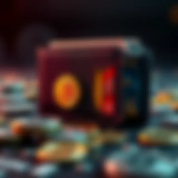 Digital wallet showcasing various cryptocurrencies