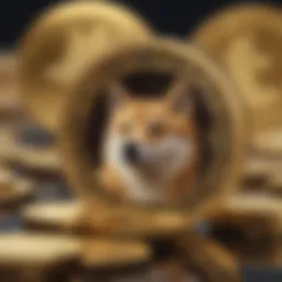 Visualization of Dogecoin price trends over the past year