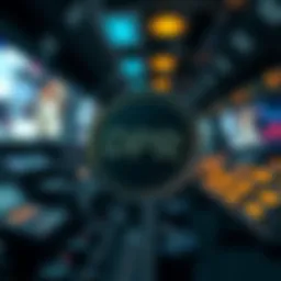 DPR token concept in cryptocurrency