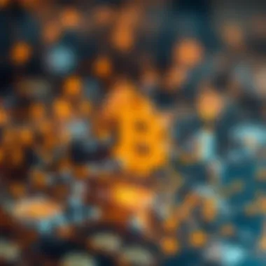 Abstract illustration of blockchain technology integration