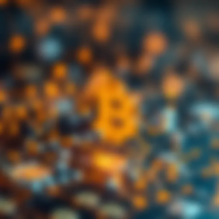 Abstract illustration of blockchain technology integration