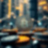 Visual representation of innovative cryptocurrency designs