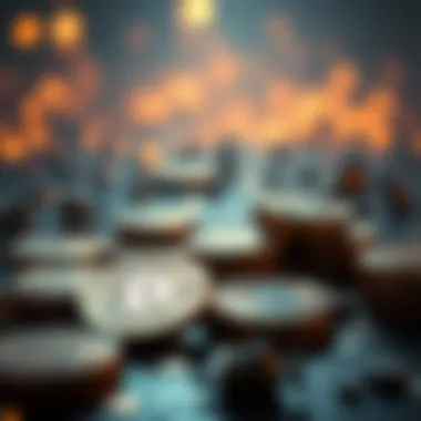 A visual representation of emerging cryptocurrency tokens