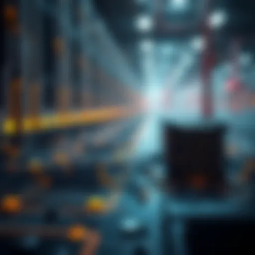 A conceptual illustration representing erasure coding in data storage