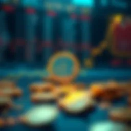 Graph illustrating cryptocurrency price volatility