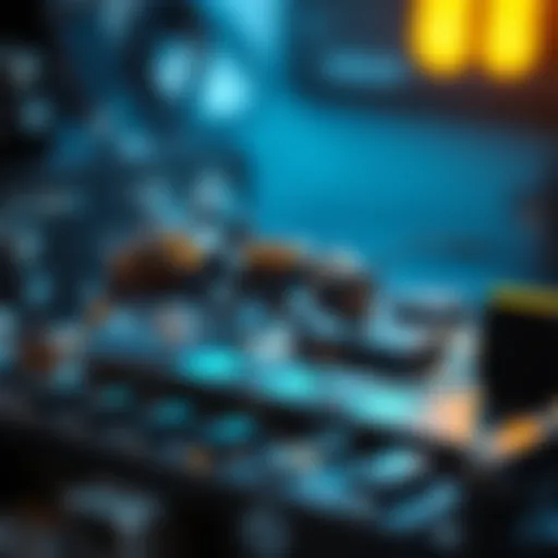 Conceptual illustration of ant mining technology