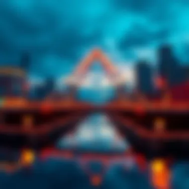 Anyswap Bridge Architecture Overview Visual representation of the Anyswap Bridge architecture with cross-chain connectivity