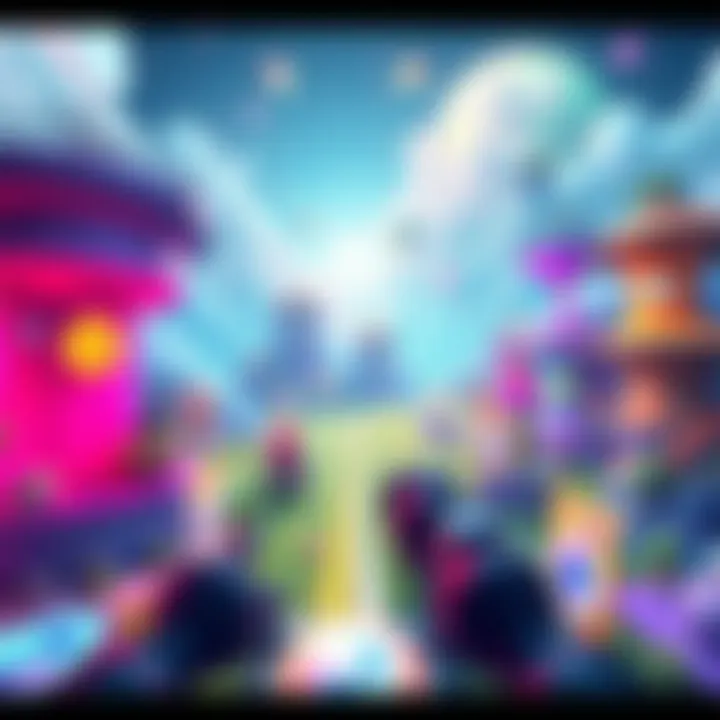 Axie Infinity Gameplay Overview A vibrant digital landscape showcasing Axie Infinity gameplay