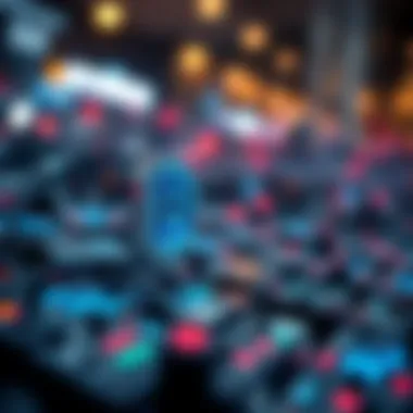 A graphical representation of blockchain technology