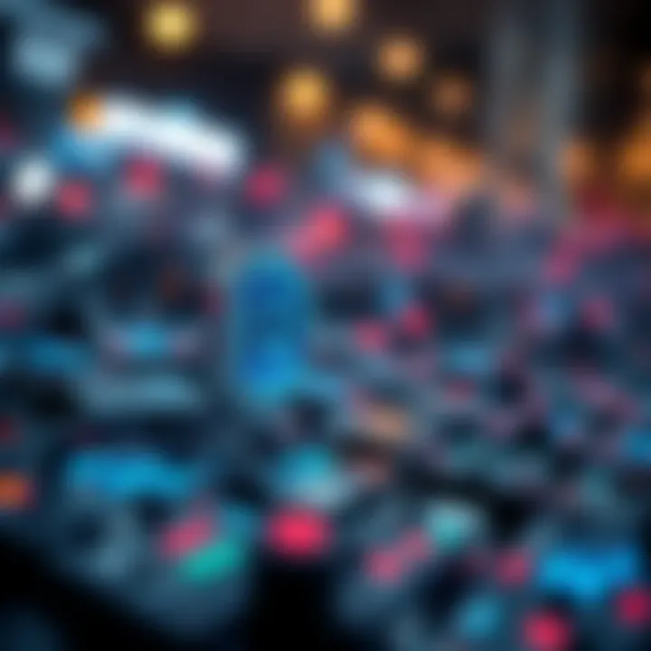 A graphical representation of blockchain technology