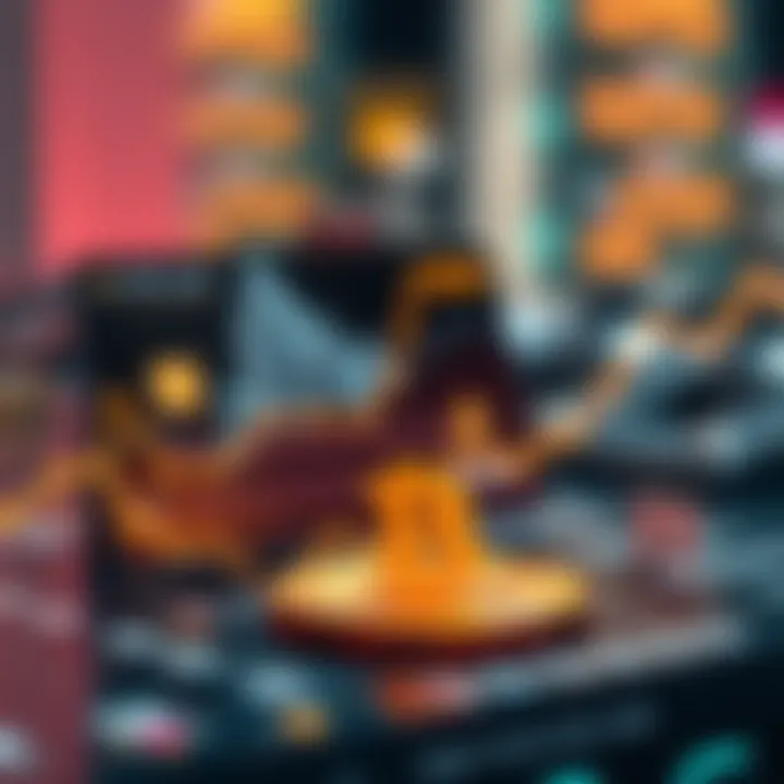 The Digital Economy and Crypto Integration Illustration of the digital economy with crypto integration