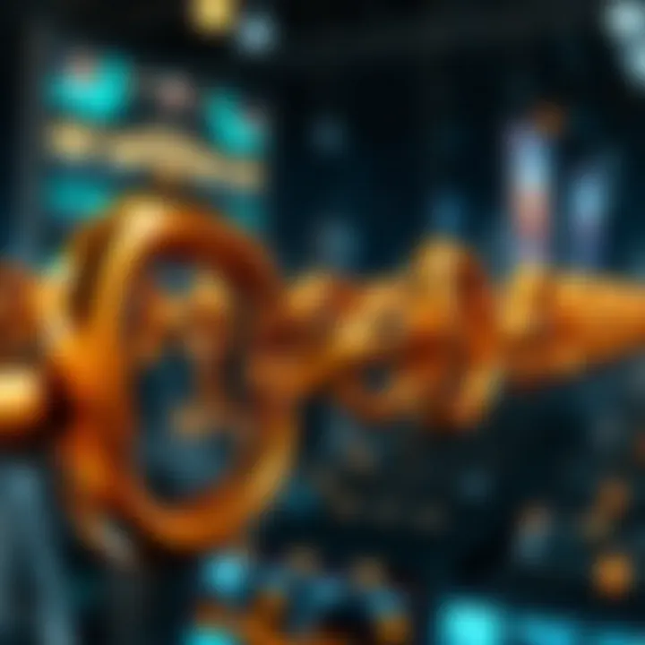 Future Trends of Chain Link Quotes Futuristic concept illustrating potential future trends of chain link quotes