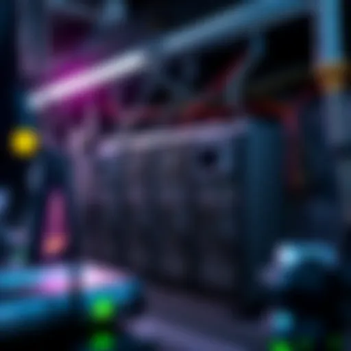 Advanced Equipment in Crypto Mining Hosting Crypto mining facility showcasing advanced equipment