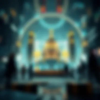 A futuristic depiction of digital currency impact on society