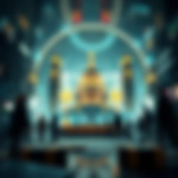 A futuristic depiction of digital currency impact on society