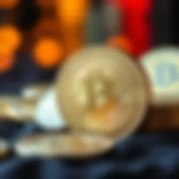 An artistic representation of custom North American coins showcasing their unique designs.