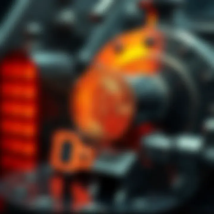 A detailed image of coin minting machinery, highlighting the precision involved in production.