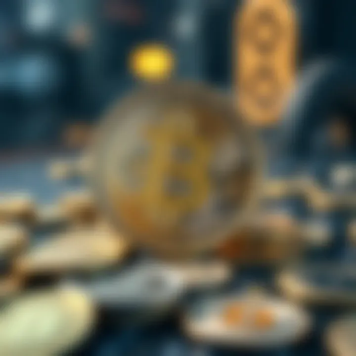 Conceptual image illustrating the challenges faced by D5 coins