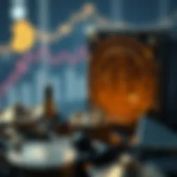 Conceptual illustration of Genesis lending in cryptocurrency