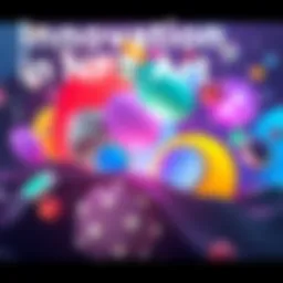 A vibrant digital artwork showcasing abstract shapes and colors, representing the innovation in NFT art.